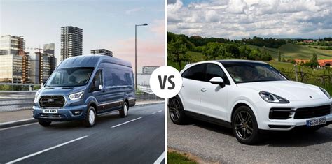 Ford Transit VS Porsche Cayenne Coupé Autovergleich AUTOGOTT AT