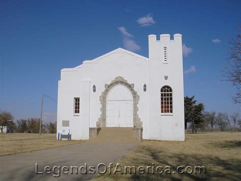 Legends Of America Photo Prints Route 66 Fort Reno OK Chapel