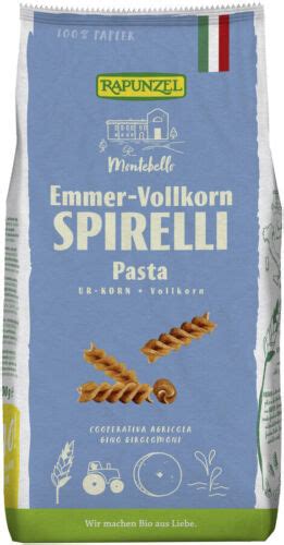 Rapunzel Emmer Spirelli Vollkorn Nudeln Vegan Bio 500 G EBay