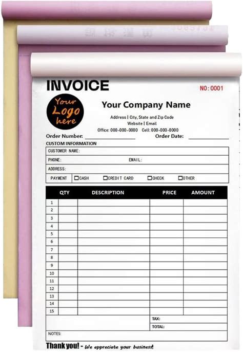 Custom Sales Invoice Custom Part Part Invoice Custom Sales Receipt