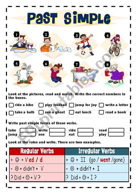 PAST SIMPLE ESL Worksheet By Jecika