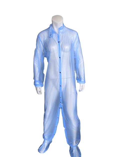 Blue Plastic waterproof Suit