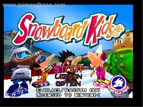 Snowboard Kids Nintendo 64 Snowboard Lets Play