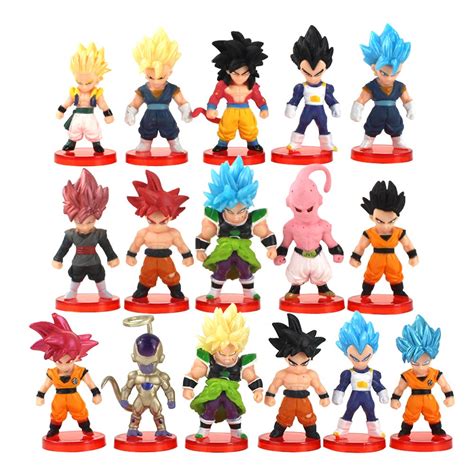 Kit Bonecos Action Figure Dragon Ball Miniaturas Colecion Veis Cm