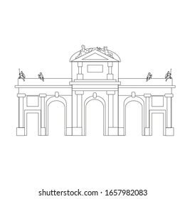 Lbum De Recortes Legal Por Otra Parte Puerta De Alcala Dibujo Gran