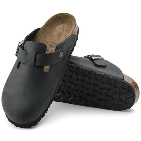 Boston Oiled Leather Black Shop Online At Birkenstock