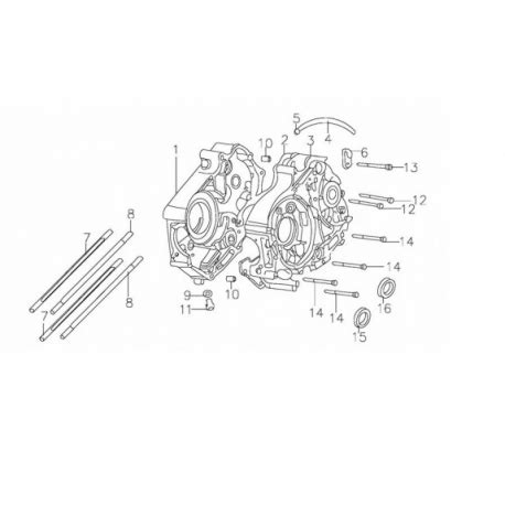 Karter Silnika YX140 Lewy Pitbike