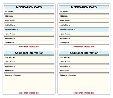 Medication Card Template Sarseh