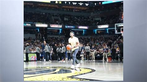 Watch Pacers Fan Hits Half Court Shot To Win Indianapolis