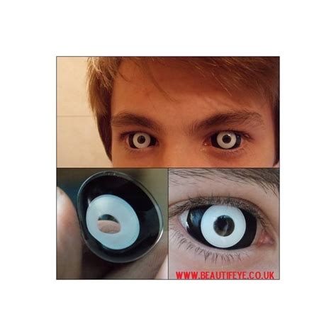 Colourvue Medusa Black And White Sclera Full Eye Contact Lenses