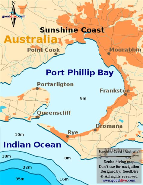 Sunshine Coast Map - Goodive.com