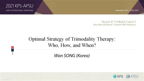 Optimal Strategy Of Trimodality Therapy Who How And When Youtube