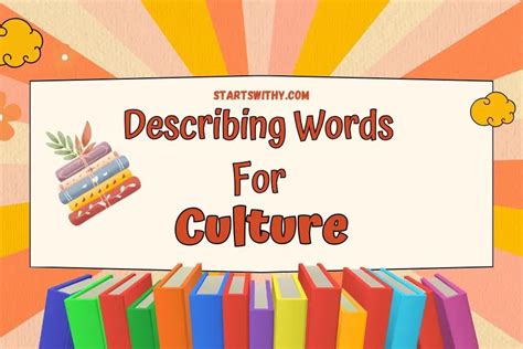 Cultural Adjectives Describing Words Examples