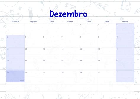 Calendario Mensal Caderno De Professor Dezembro Fazendo A Nossa