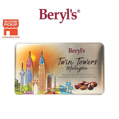 Beryl S Twin Towers Malaysia Almond Coated With Milk Chocolate G