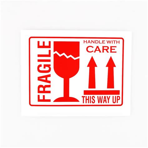 Pcs X Fragile This Way Up Sticker Fragile Handle With Care