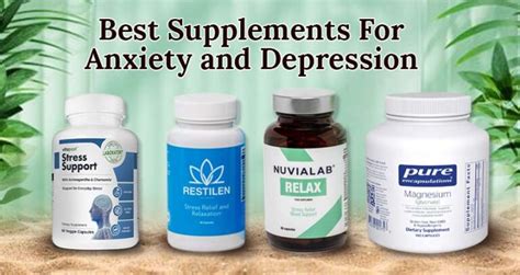 Best Supplements For Anxiety And Depression Natural Relief