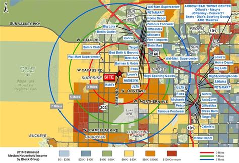 Map Of Surprise Arizona Area