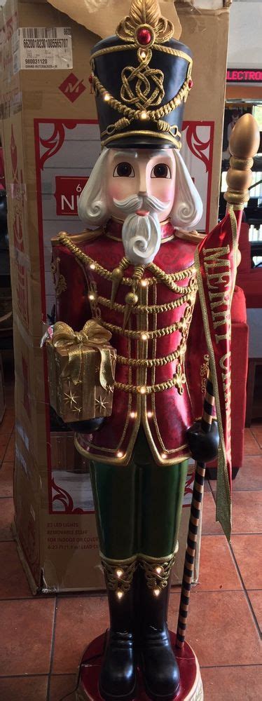 Members Mark Pre Lit 6 Ft Nutcracker In Box Nutcracker Light Ebay