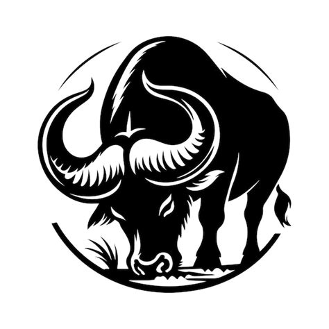 Premium Vector Buffalo Silhouette Vector Illustration