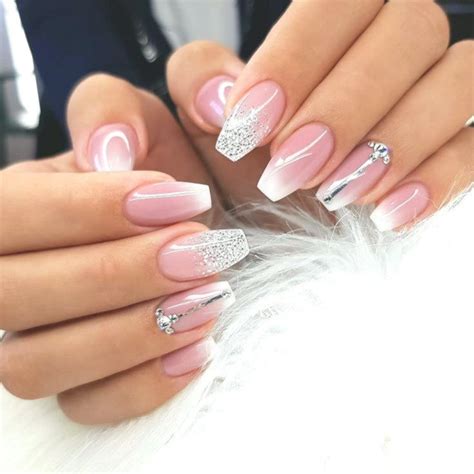 News Gelnägel Pink Glitter Nails Glitter Gel Nails Nail Art Wedding