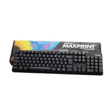 Teclado Abnt Ii USB Padrao Preto Max 608145 Un Maxprint Submarino