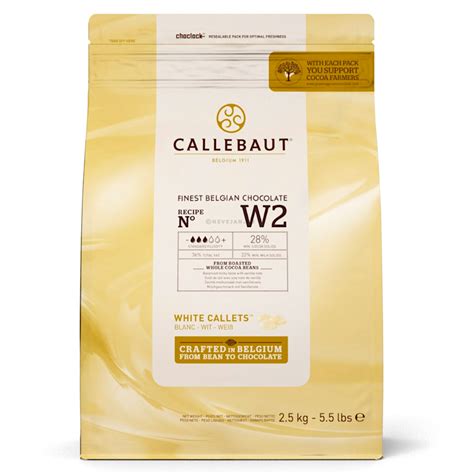 CALLEBAUT WEISSE SCHOKOLADEN CALLETTS 2 5 KG