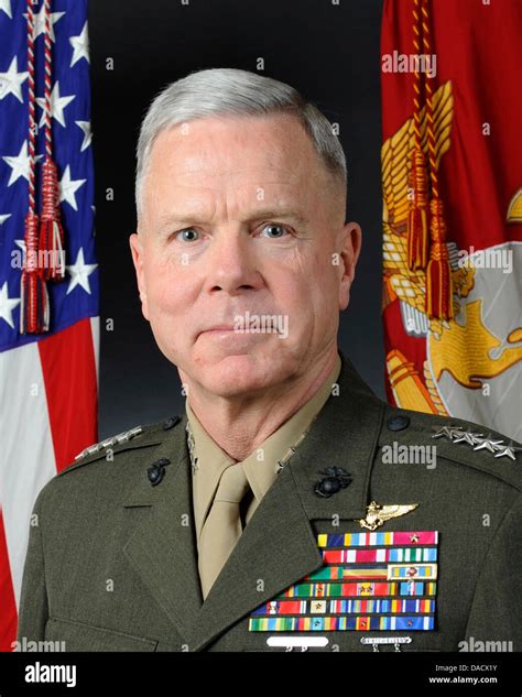 Official portrait, uncovered, of the 35th Commandant of the Marine ...