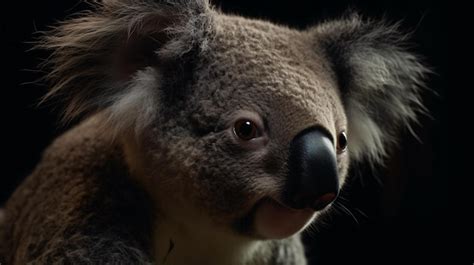 Premium AI Image | koala close up shot wildlife