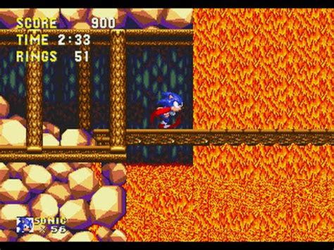 Sonic Knuckles Lava Reef Zone Act Beta Sonic Remix V