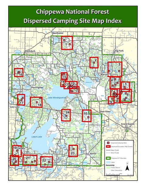 Chippewa-National-Forest-Dispersed-Camping-Map - TMBtent