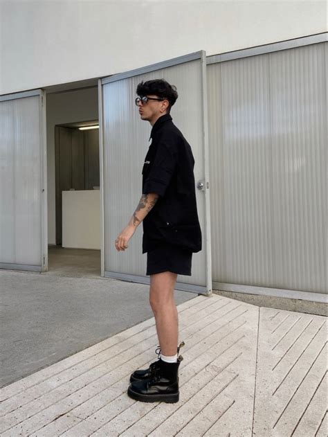 All Black Mens Fashion Black Outfit Men Men Boots Outfit Street