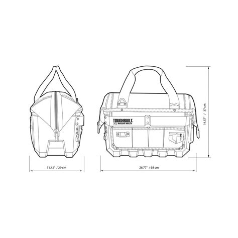 Toughbuilt Grand sac à outils XL avec base étanche TB CT 62 20