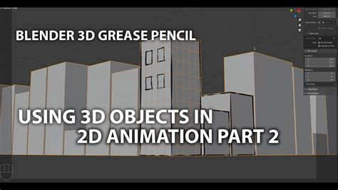 Blender Grease Pencil Using 3D Objects In 2D Animation Part 2 Surface