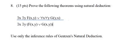 Pts Prove The Following Theorems Using Chegg