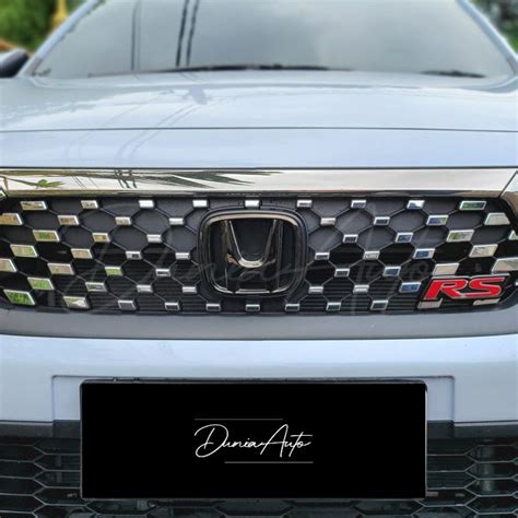 Jual Emblem Logo Black Chrome Honda Wrv Up Depan Shopee Indonesia