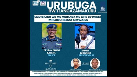 Live Urubuga Rw Itangazamakuru Umutekano Wo Mu Muhanda Mu Gihe Cy