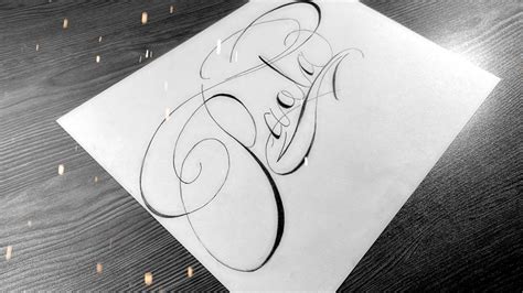 LETTERING Nombre PAOLA Con Floritura YouTube