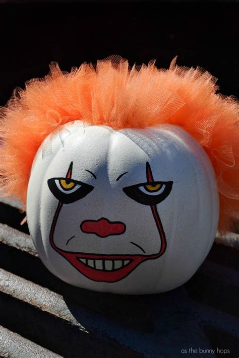 Make A No Carve Pennywise Pumpkin As The Bunny Hops®