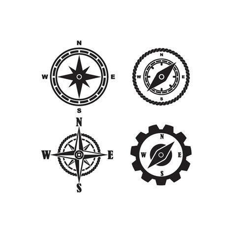 Vector Compass Signs And Symbols Logo Vector Art At Vecteezy