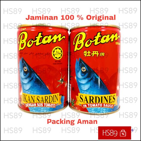 Sarden Botan Malaysia Gr Ikan Sarden Ikan Sardin Lazada Indonesia