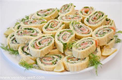 Lachs-Frischkäse-Röllchen - ° Verenas Welt ° | Rezept | Lachs ...