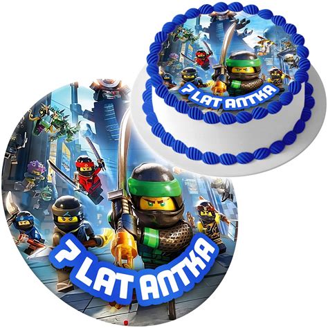 Op Atek Na Tort Lego Ninjago Ninja Go Tekst Tw J Napis