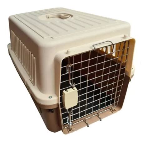 Jaula Transportadora Para Perro Gato 60x40x39cm Kennel Iata Meses Sin