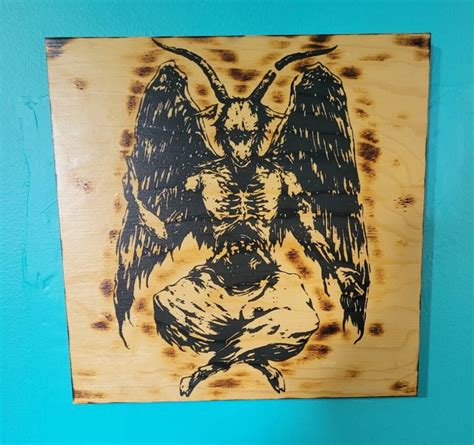 Sigil of Baphomet Laser Engraved Art - Etsy