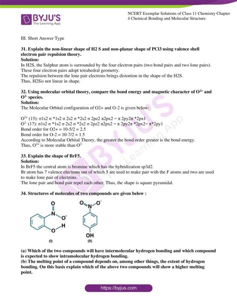 Ncert Exemplar Class Chemistry Solutions Chapter Chemical