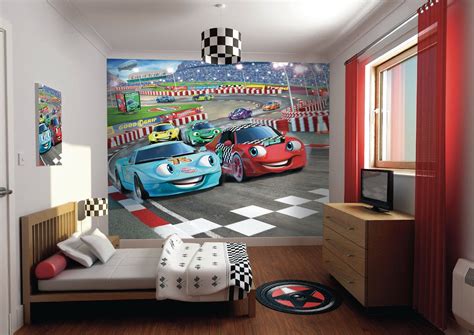 Walltastic Wall Art Car Racers Wall Mural With Images Car Themed