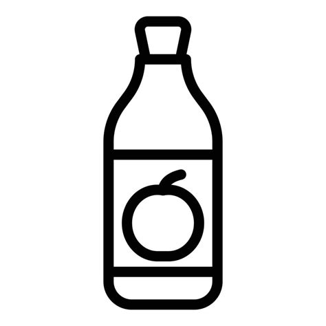 Juice Bottle Icon Outline Vector Diet Food 15114362 Vector Art At Vecteezy