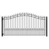 Aleko St Louis Ft X Ft Black Steel Single Swing Driveway Fence