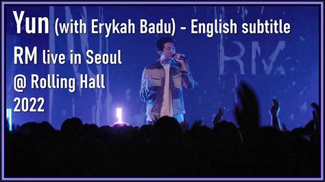 Rm Of Bts Yun With Erykah Badu Live In Seoul Rolling Hall